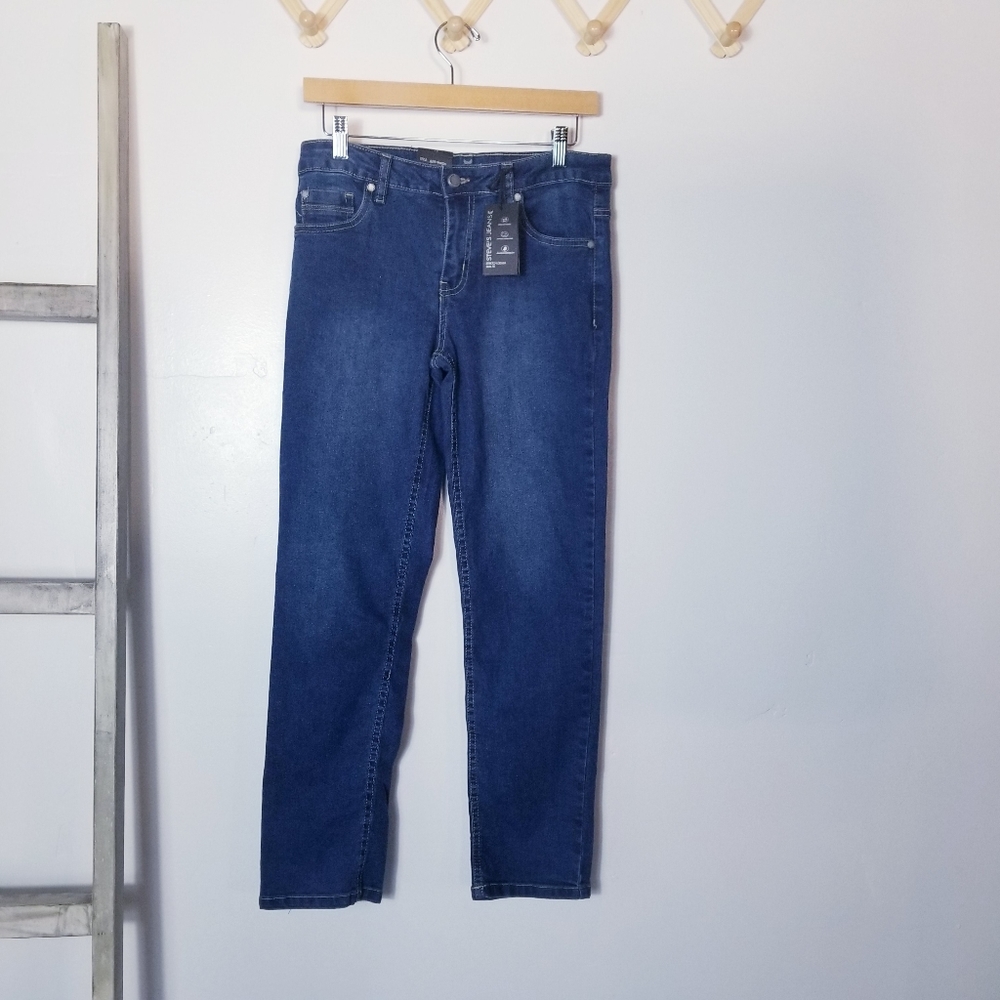 NWT STEVE'S JEANS SLIM FIT STRETCHY MID RISE SIZE 12